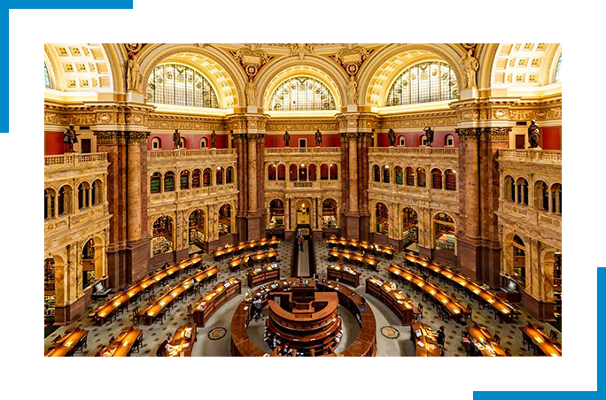 Inside view of a government building